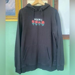 VANS LARGE BLACK HOODIE SWEATER